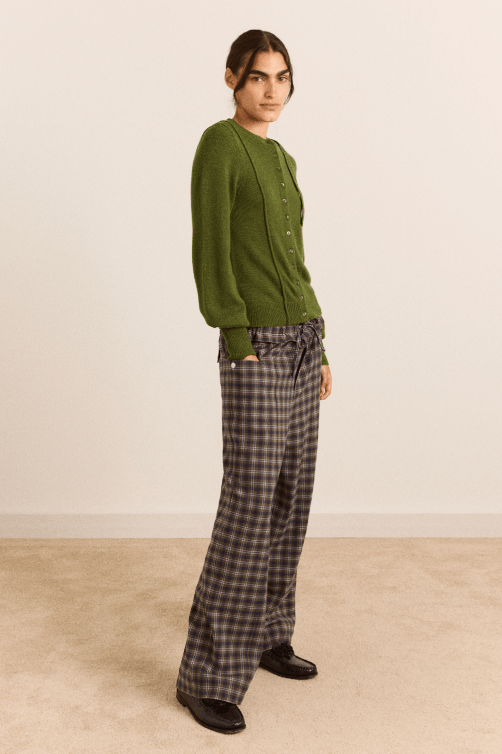 Damson Madder - Marla Wool Cashmere Blend Cardigan - Kalifornia Jean Bar