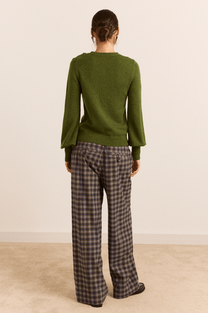 Damson Madder - Marla Wool Cashmere Blend Cardigan - Kalifornia Jean Bar