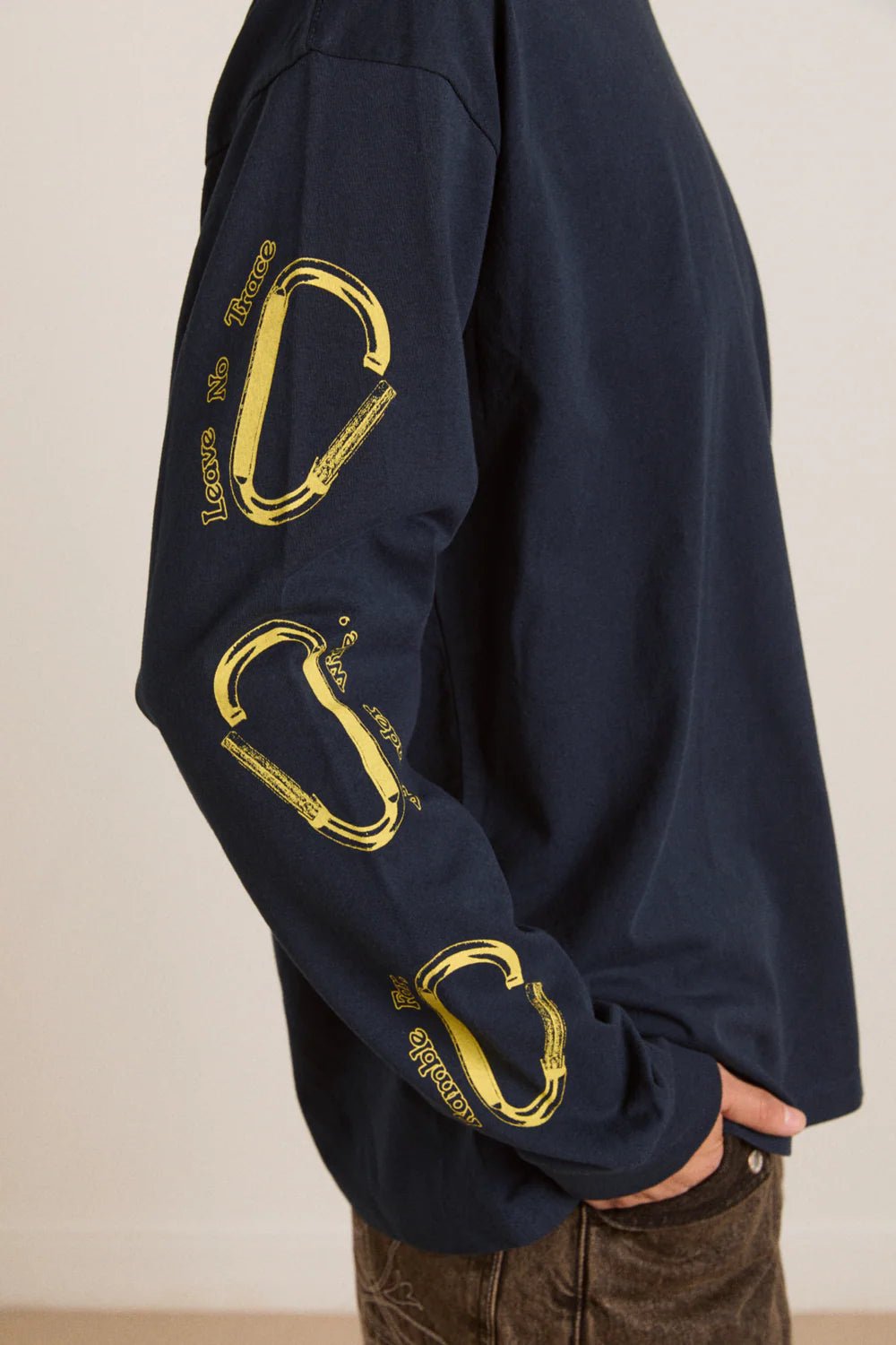 Damson Madder - Navy Rambler Longsleeve Tee - Kalifornia Jean Bar