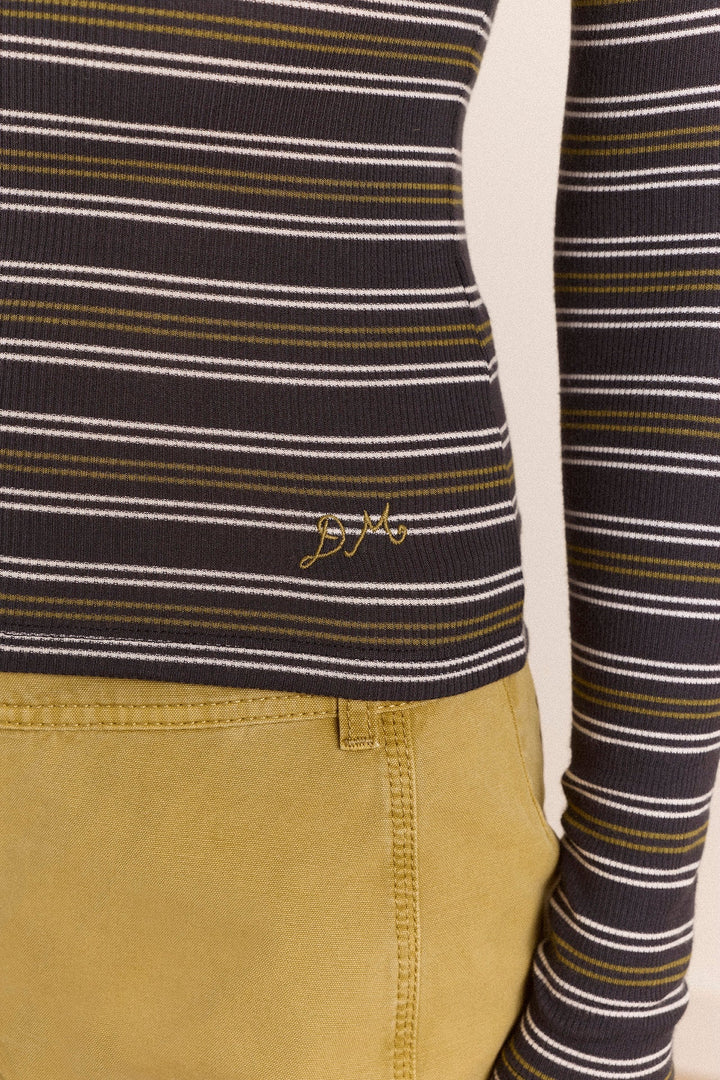 Damson Madder - Peyton Striped Polo - Kalifornia Jean Bar