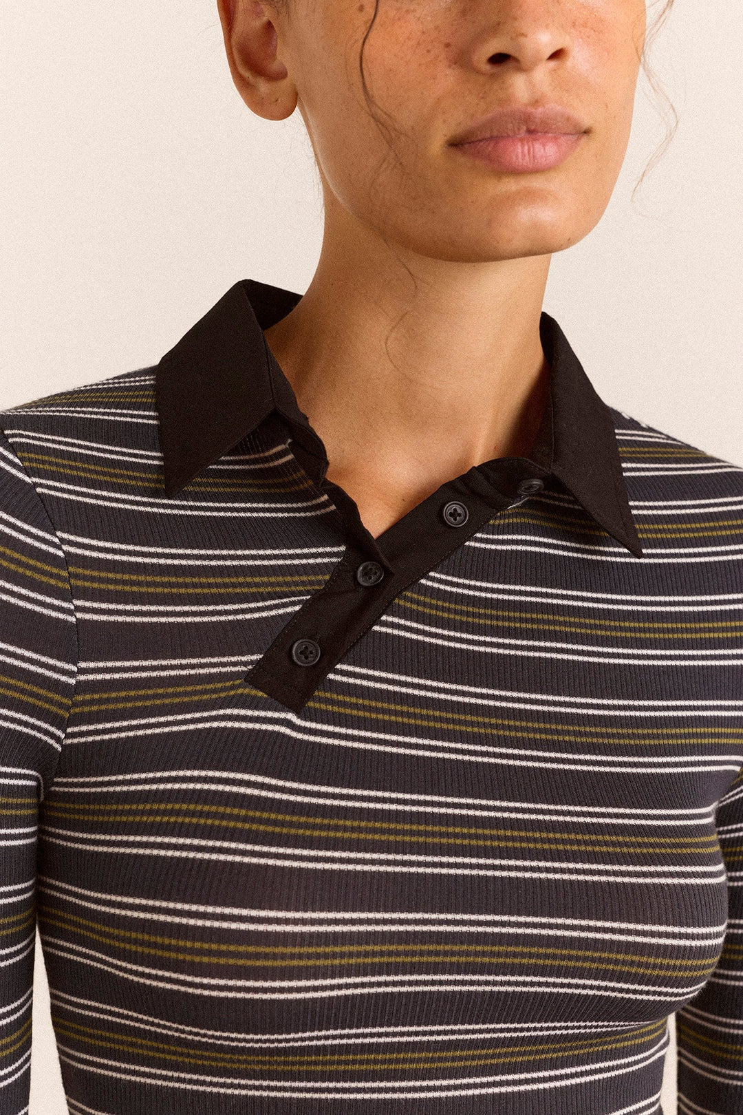 Damson Madder - Peyton Striped Polo - Kalifornia Jean Bar