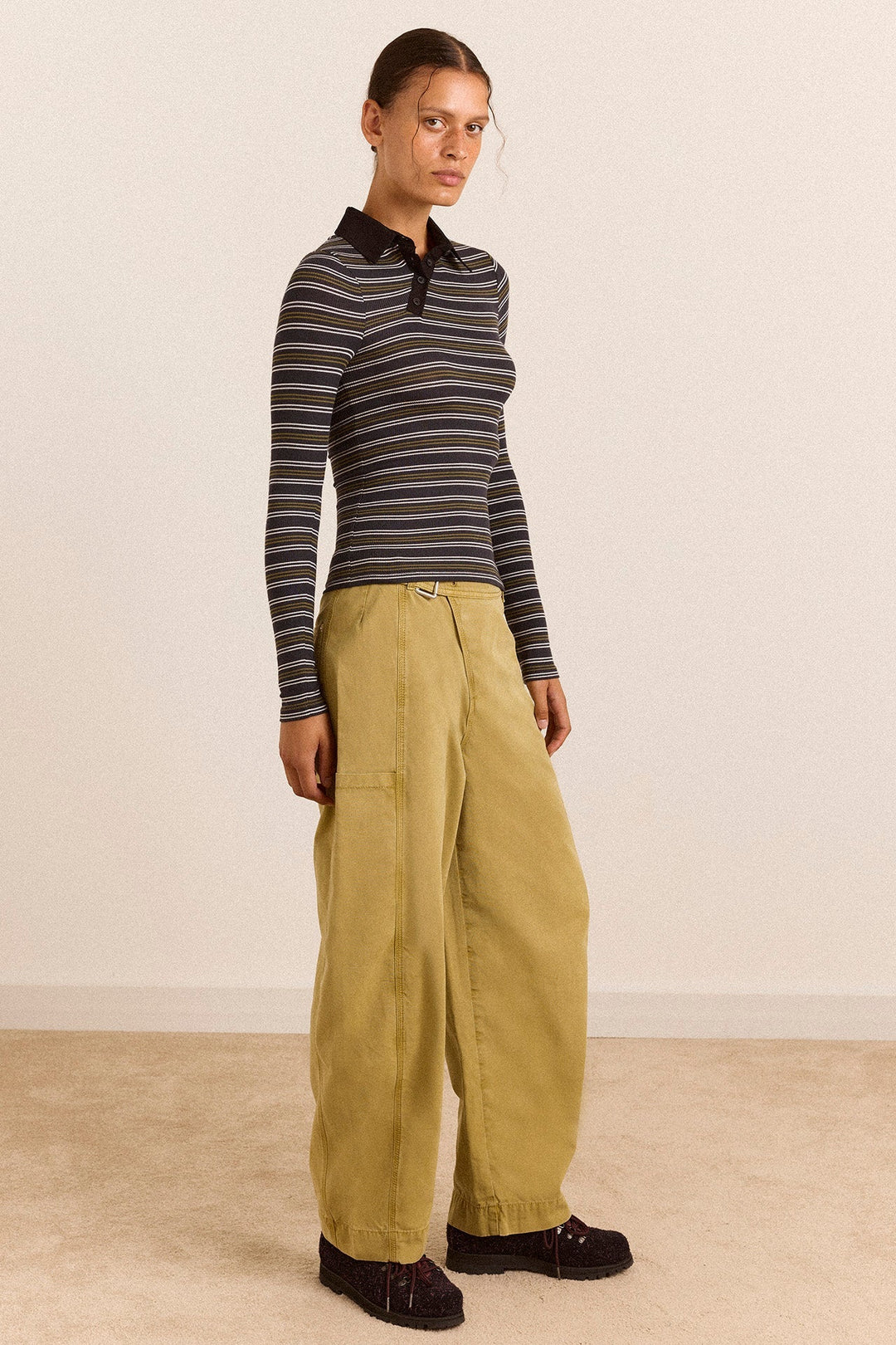 Damson Madder - Peyton Striped Polo - Kalifornia Jean Bar