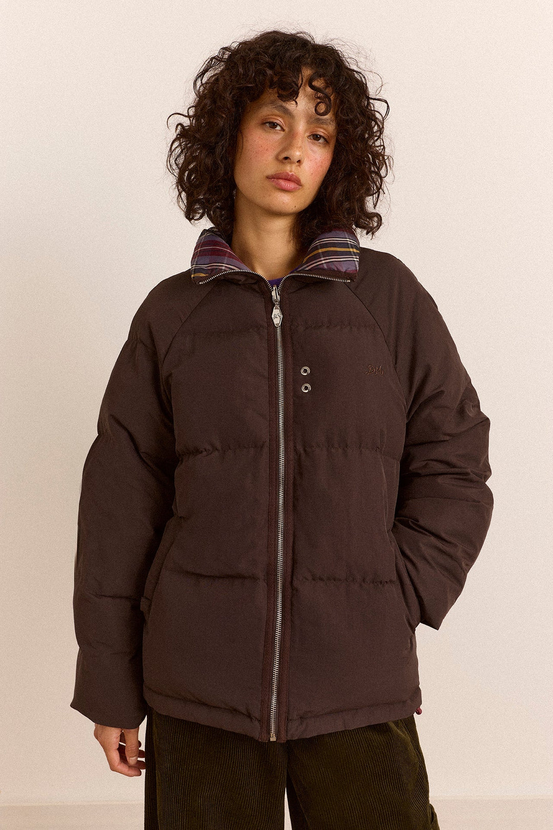 Damson Madder - Reversible Opal Puffer in Plum - Kalifornia Jean Bar