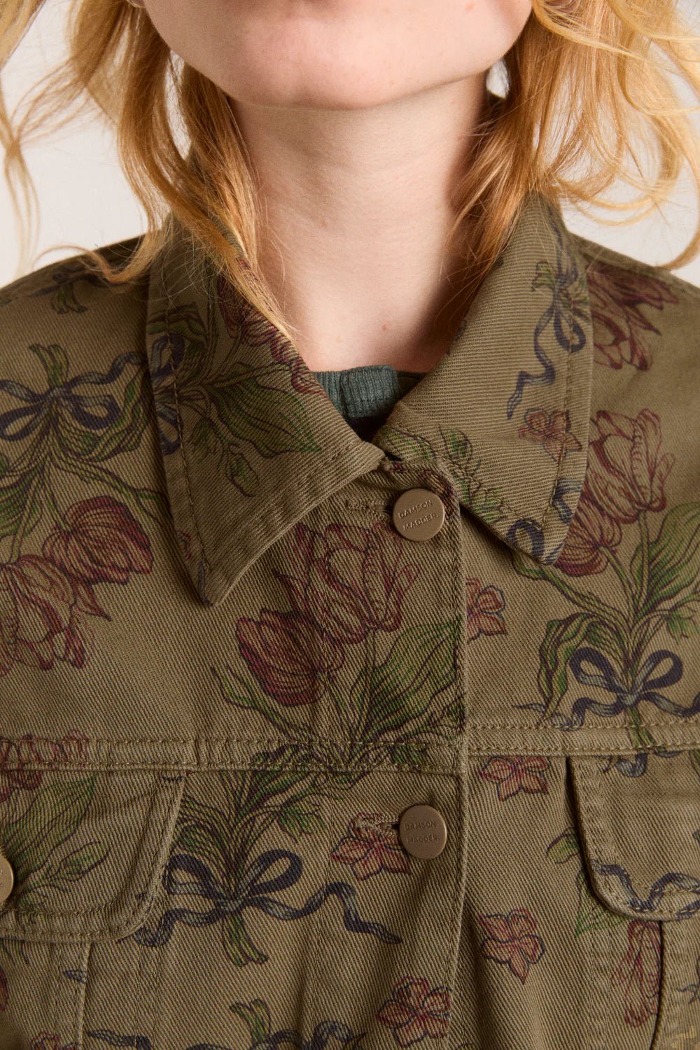 Damson Madder - Stacia Jacket in Tulip Khaki - Kalifornia Jean Bar