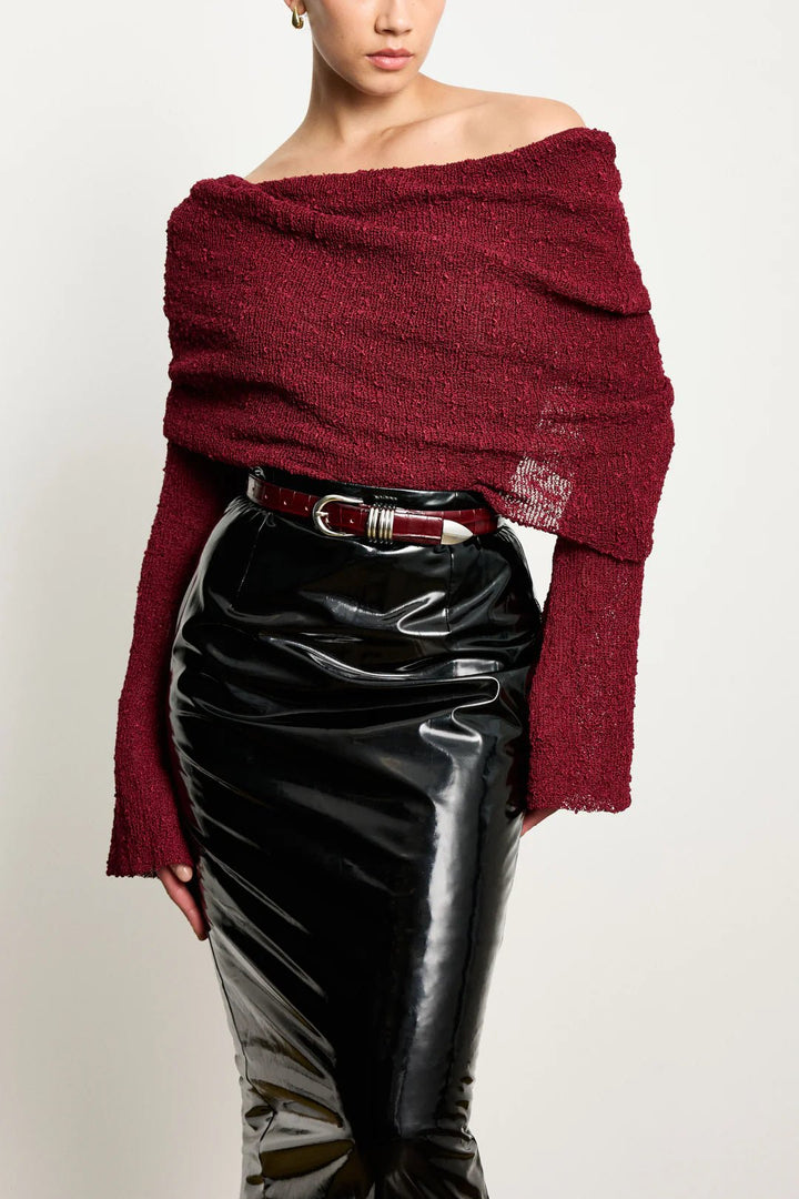 Déhanche - Hollyhock Bordeaux Croco/Silver - Kalifornia Jean Bar