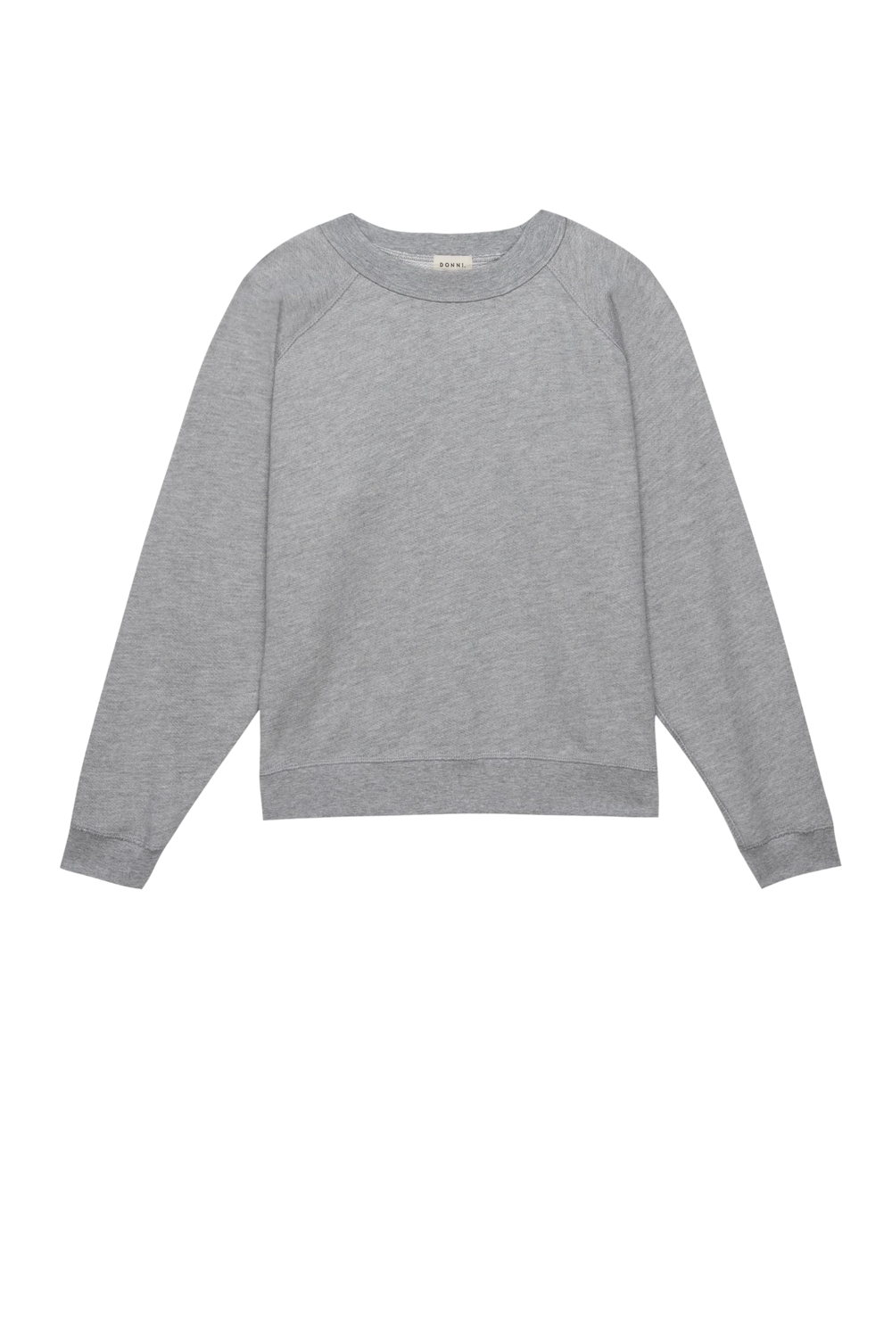Donni - Eco Terry Crewneck Heather Grey - Kalifornia Jean Bar
