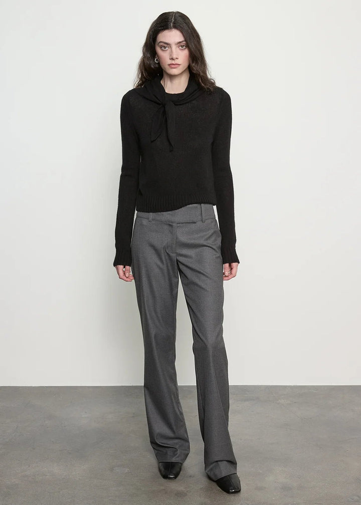 Enza Costa - Suit Minimal Trouser Dark Heather Grey - Kalifornia Jean Bar