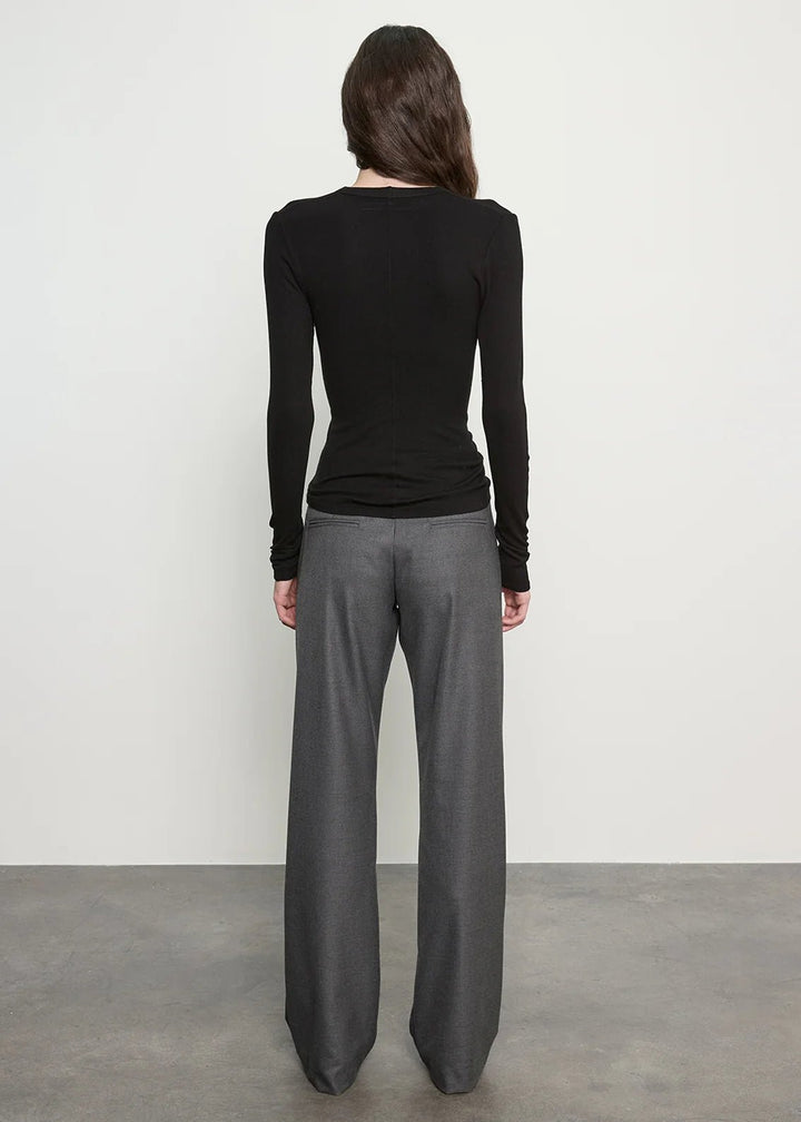 Enza Costa - Suit Minimal Trouser Dark Heather Grey - Kalifornia Jean Bar