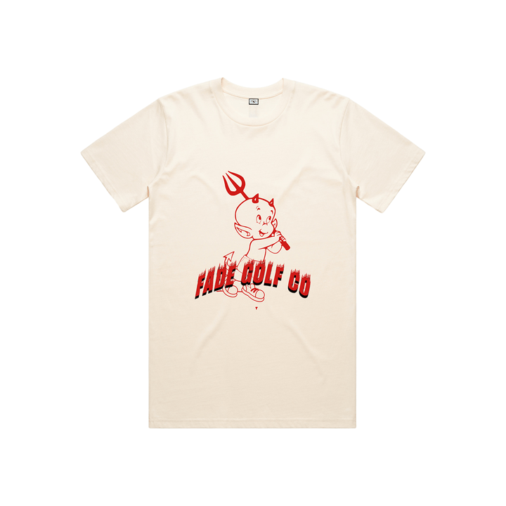 Fade Golf Co. - Hot Devil Tee in Ecru - Kalifornia Jean Bar