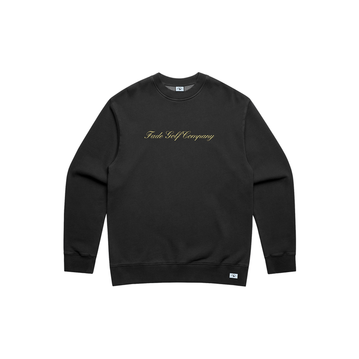 Fade Golf Co. - Transfusion Crewneck in Faded Black - Kalifornia Jean Bar