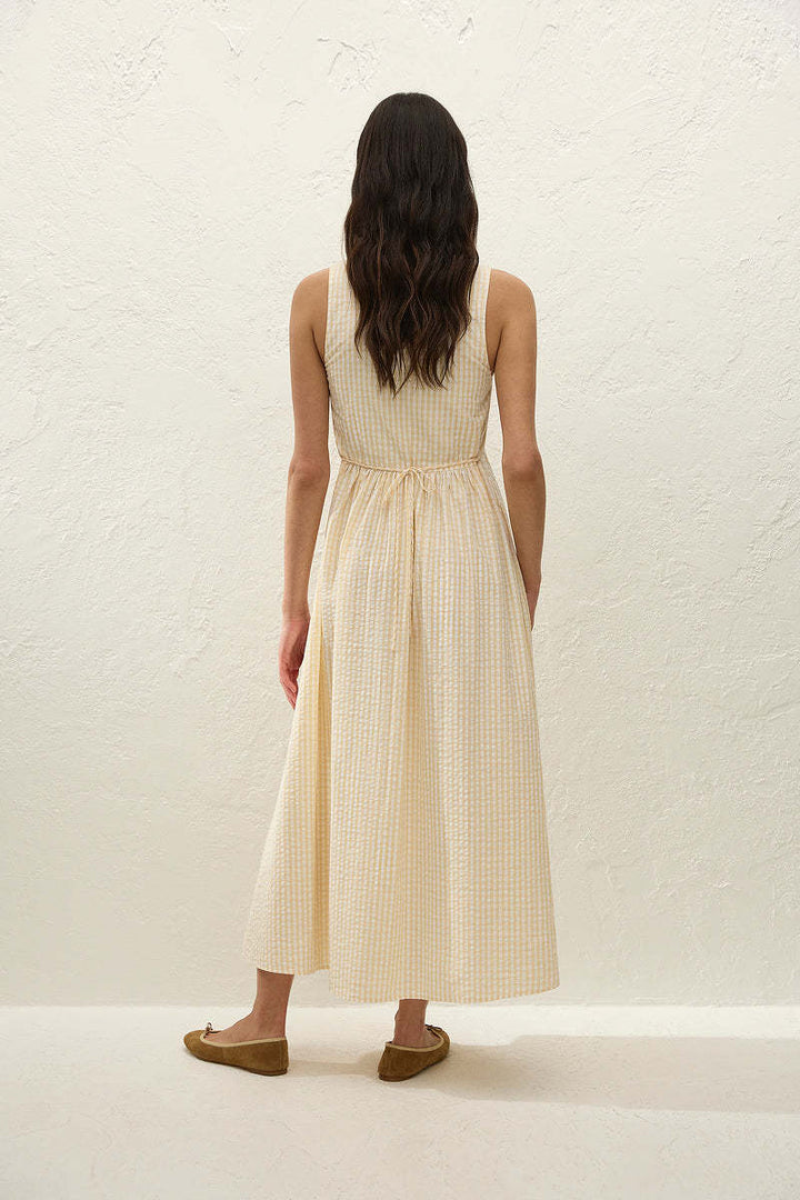 Faithfull the Brand - Lune Dress Buttered Gingham - Kalifornia Jean Bar