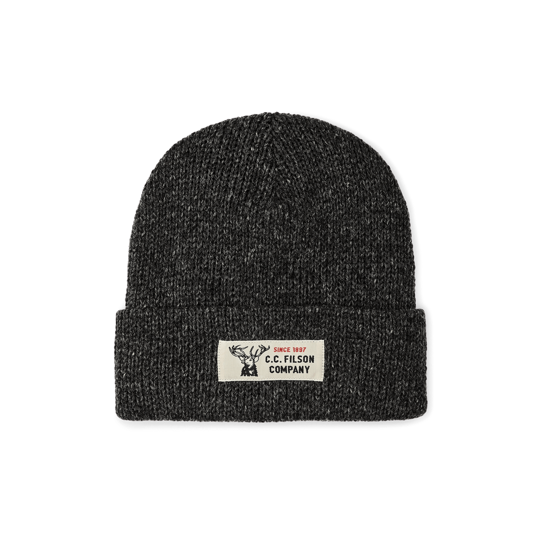 Filson - Charcoal/Black Lined Ragg Wool Beanie - Kalifornia Jean Bar