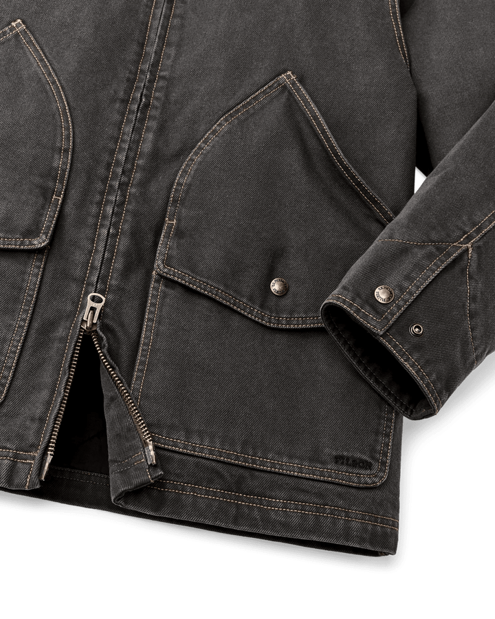 Filson - Women's Black Denim Insulated Outfitter Coat - Kalifornia Jean Bar