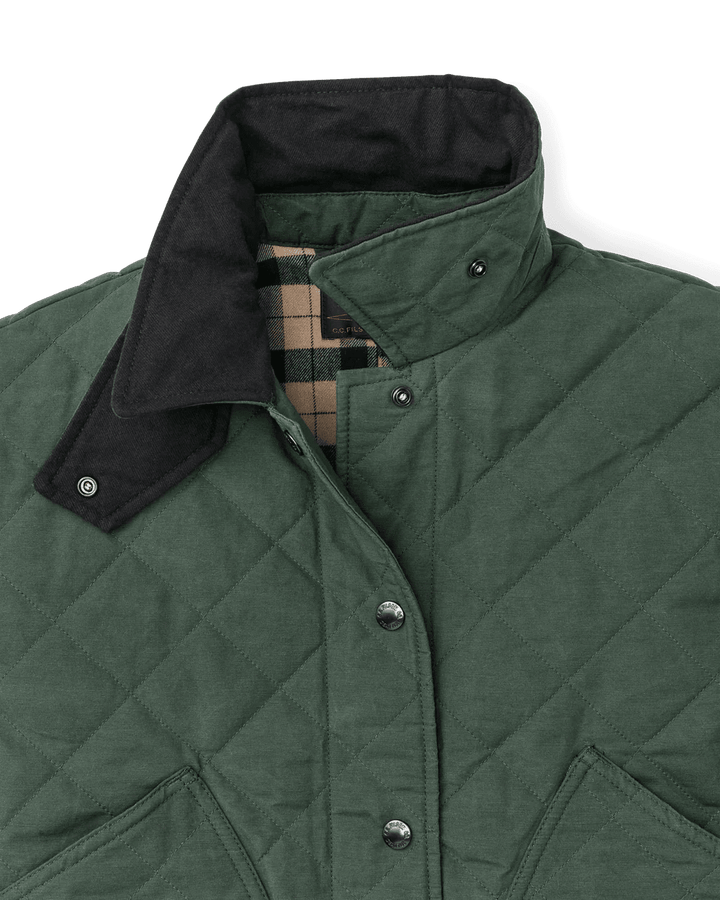 Filson - Women's Quilted Outfitter Jacket Deep Forest - Kalifornia Jean Bar