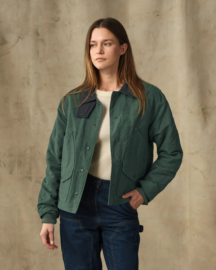 Filson - Women's Quilted Outfitter Jacket Deep Forest - Kalifornia Jean Bar