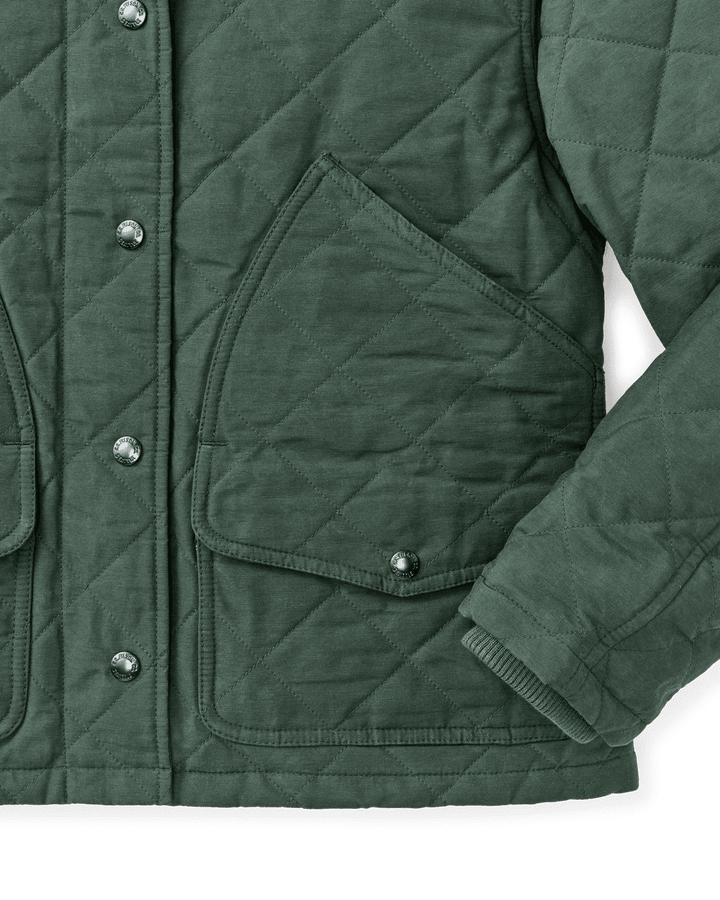 Filson - Women's Quilted Outfitter Jacket Deep Forest - Kalifornia Jean Bar