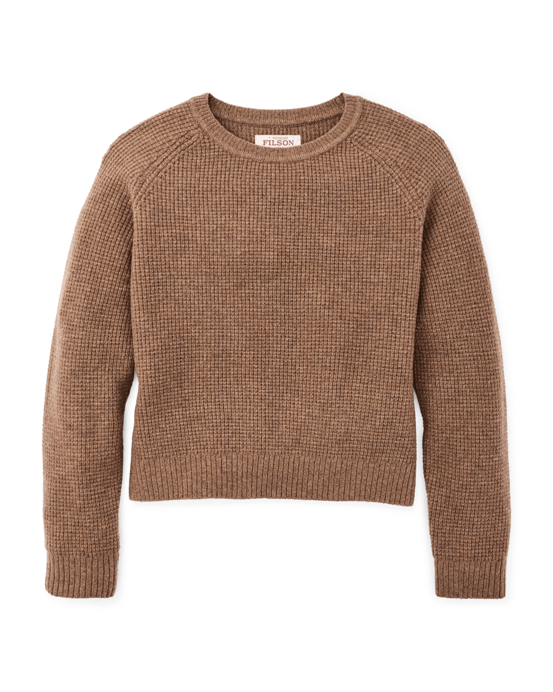 Filson - Women's Waffle Knit Merino Sweater in Brown Heather - Kalifornia Jean Bar