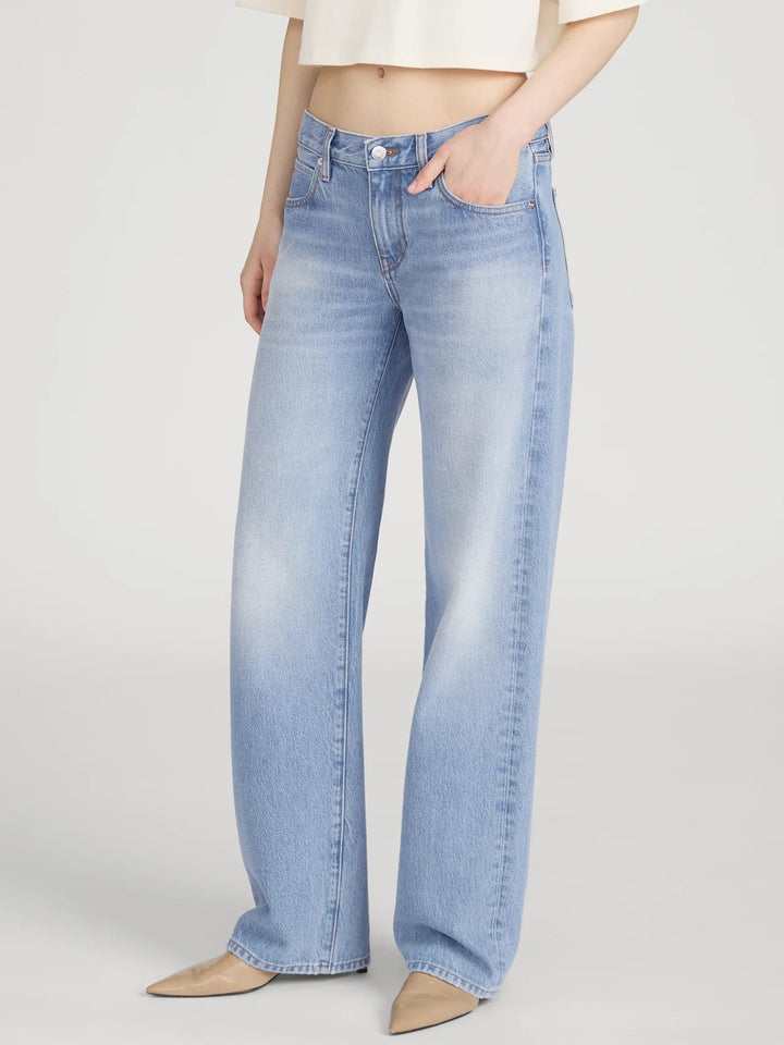 Frame - The Saturday Straight Leg in Static - Kalifornia Jean Bar