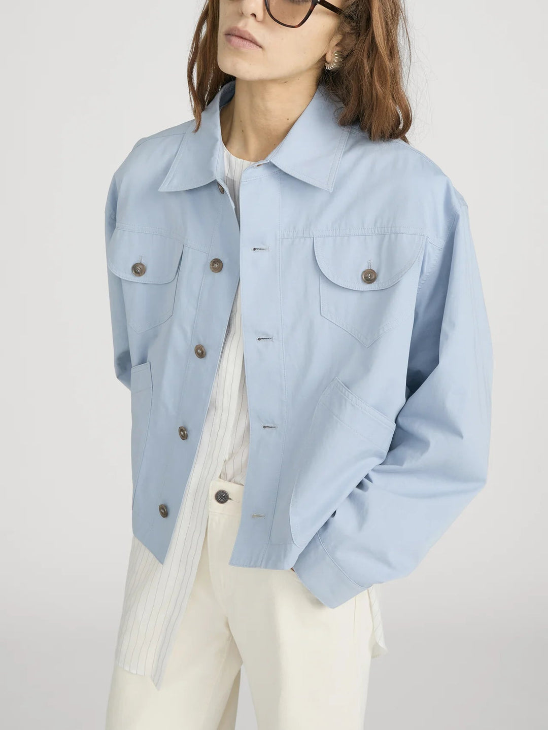 Frame - Utility Jacket Sky Blue - Kalifornia Jean Bar
