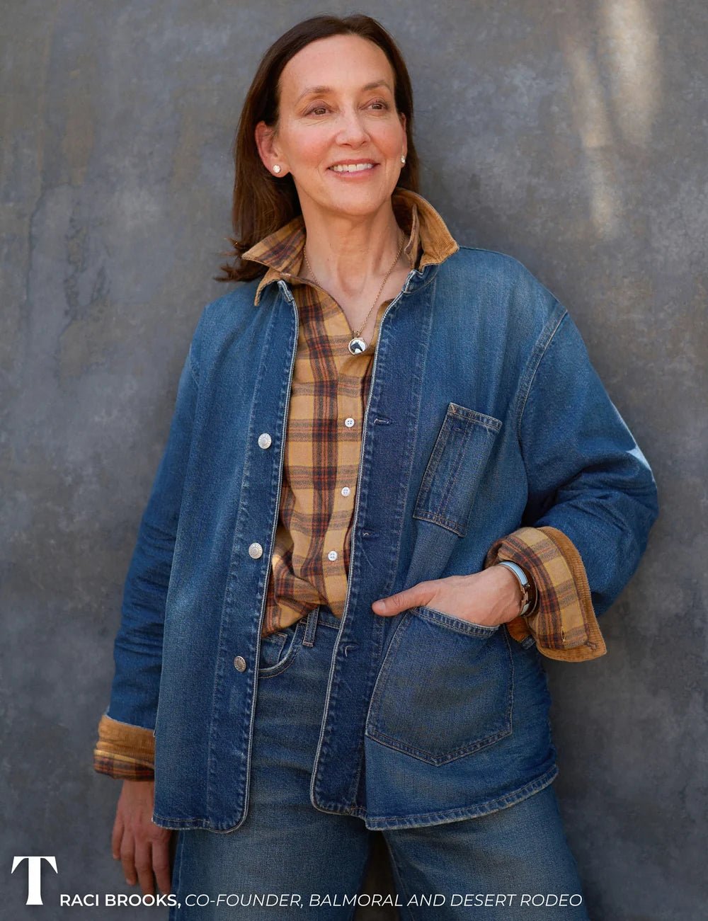 Frank & Eileen - Eileen Gold Brown Black Plaid - Kalifornia Jean Bar