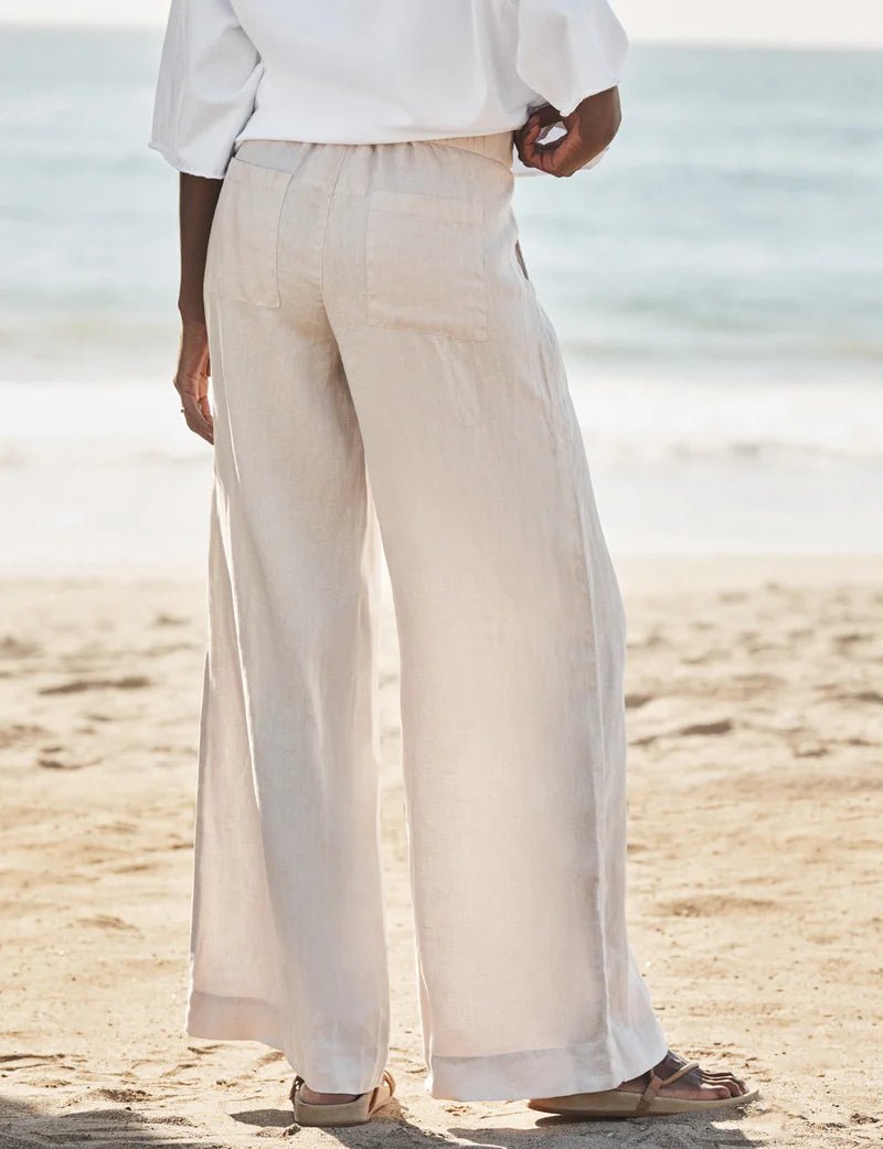 Frank & Eileen - Madeline Linen Pant in Sand - Kalifornia Jean Bar