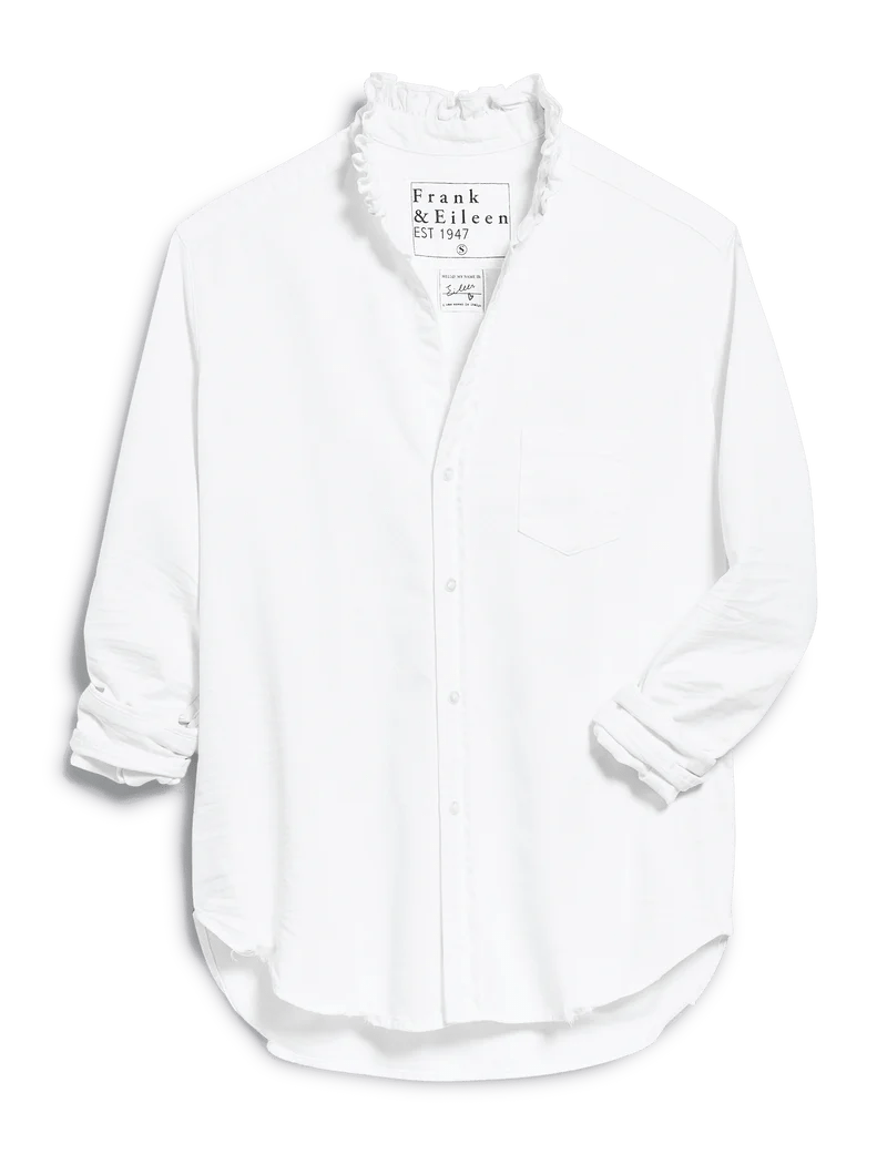 Frank & Eileen - Ruffle Eileen in White - Kalifornia Jean Bar
