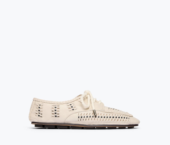 Freda Salvador - Mahira Vanilla Woven Calf Loafer - Kalifornia Jean Bar