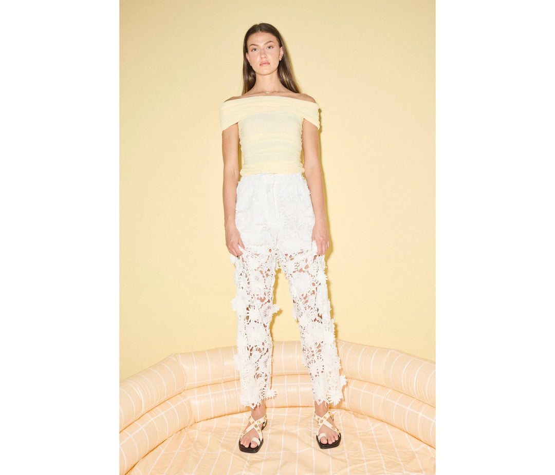 Freda Salvador - Paxton Sandal in Bone Calf w/ Gold Shells - Kalifornia Jean Bar