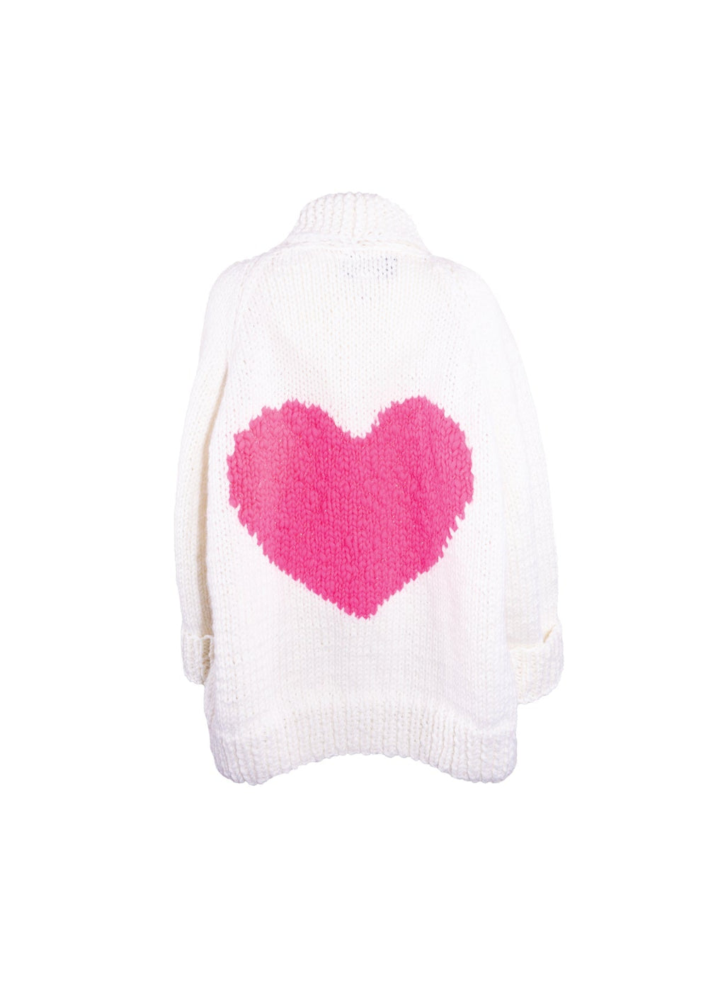 GoGo - Heart Jacket in Snow/Hot Pink - Kalifornia Jean Bar