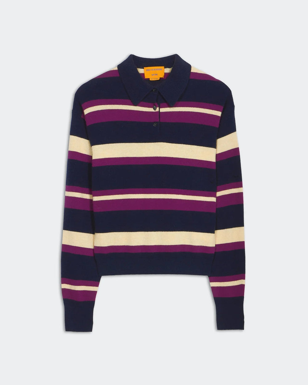 Guest in Residence - Collegiate Stripe Polo in Midnight Combo - Kalifornia Jean Bar