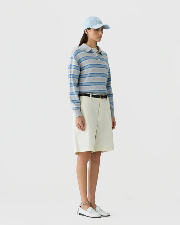 Guest in Residence - Collegiate Stripe Polo Stone Combo - Kalifornia Jean Bar