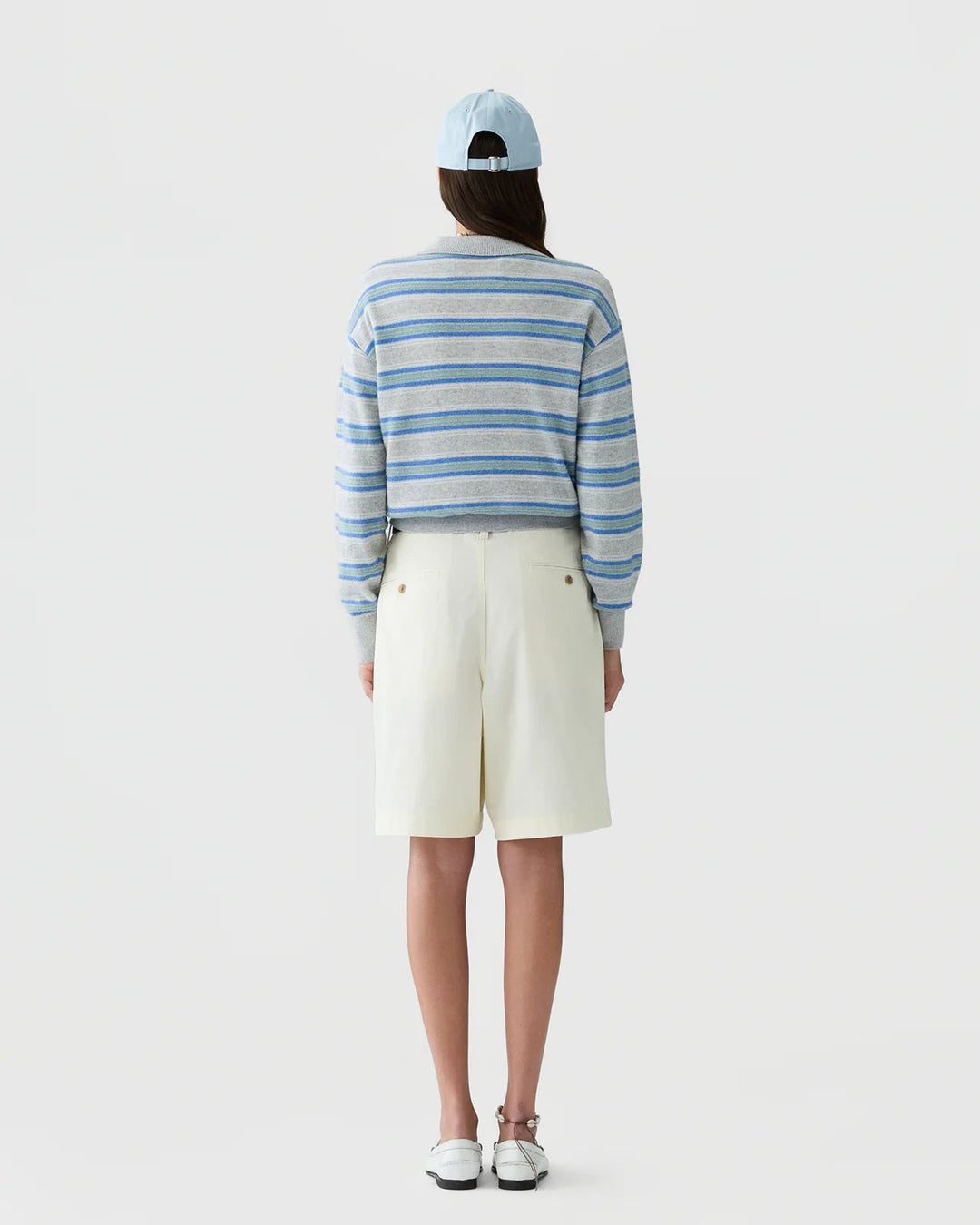 Guest in Residence - Collegiate Stripe Polo Stone Combo - Kalifornia Jean Bar