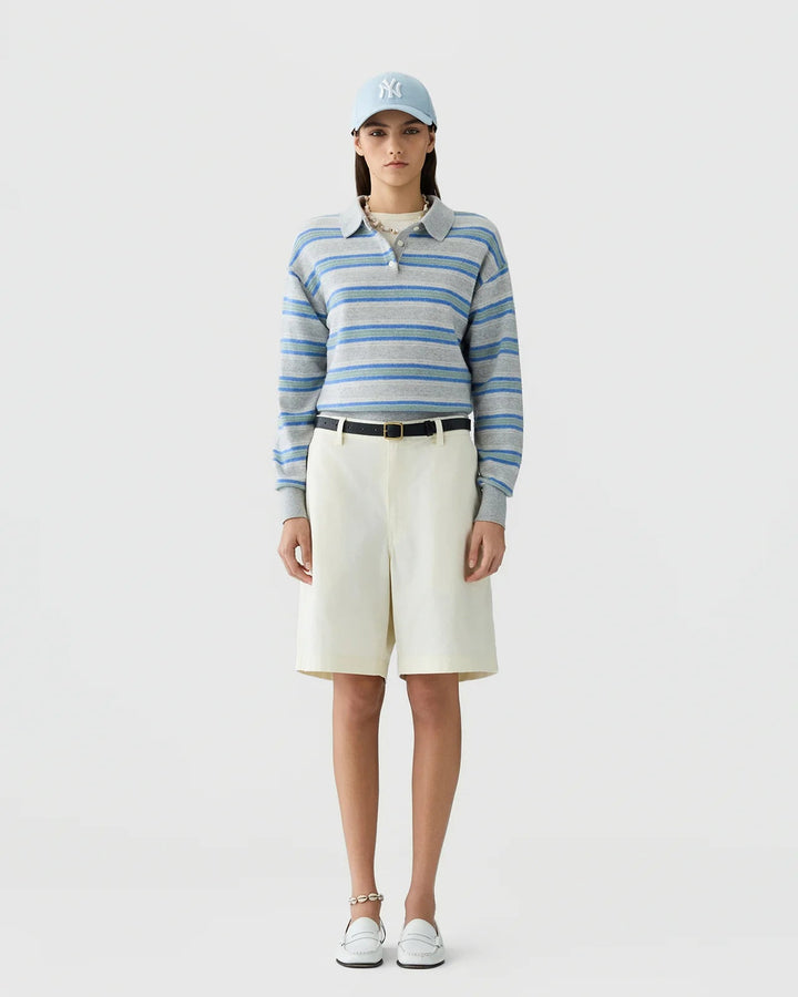 Guest in Residence - Collegiate Stripe Polo Stone Combo - Kalifornia Jean Bar