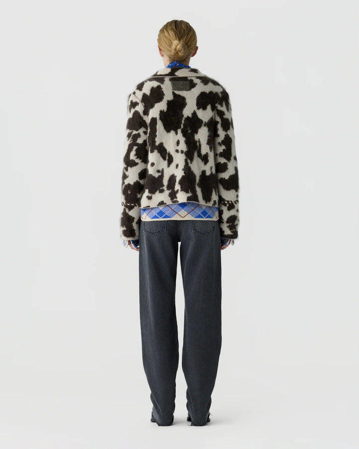 Guest in Residence - Cowhide Grizzly Jacket Oatmeal/Burnt Cocoa - Kalifornia Jean Bar