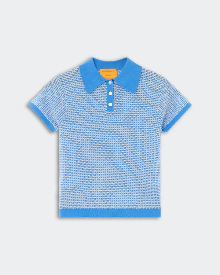 Guest in Residence - Sail Combo Pique Shrunken Polo - Kalifornia Jean Bar