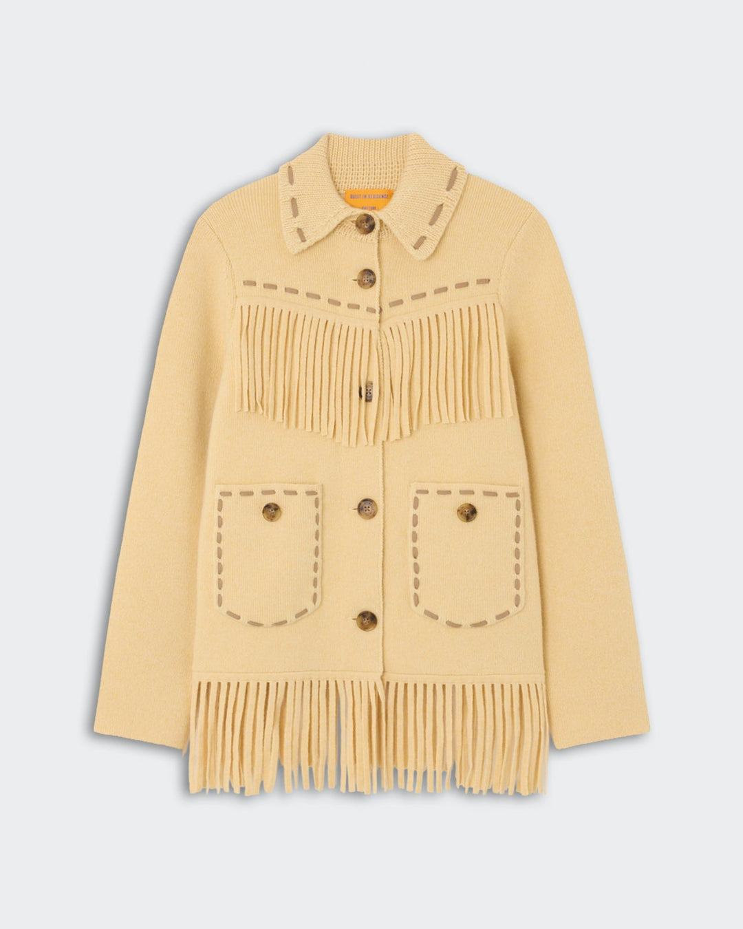 Guest in Residence - Western Fringe Jacket - Butter - Kalifornia Jean Bar