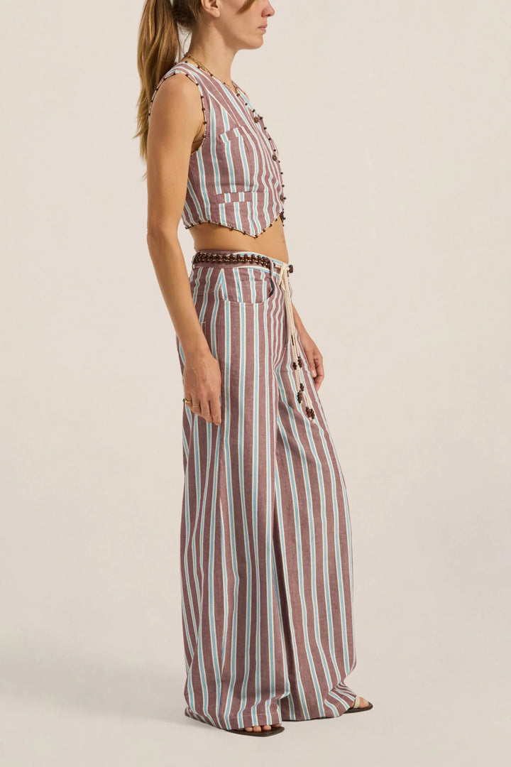 Ilio Nema - Odin Pants in Serifos Stripe - Kalifornia Jean Bar