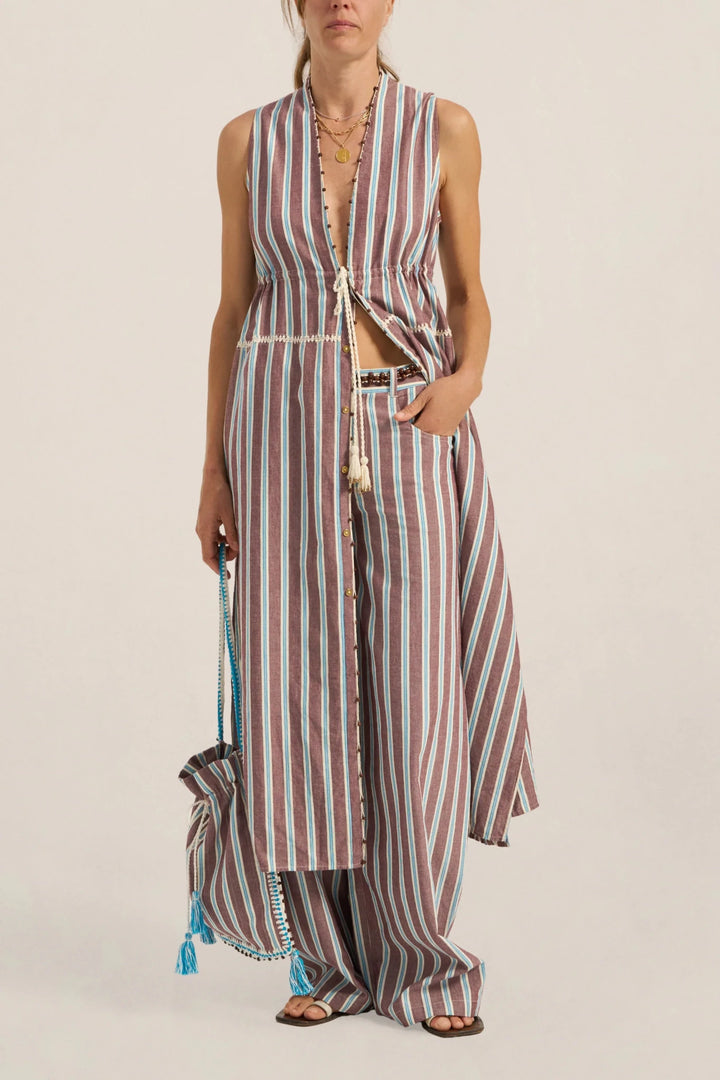 Ilio Nema - Odin Pants in Serifos Stripe - Kalifornia Jean Bar