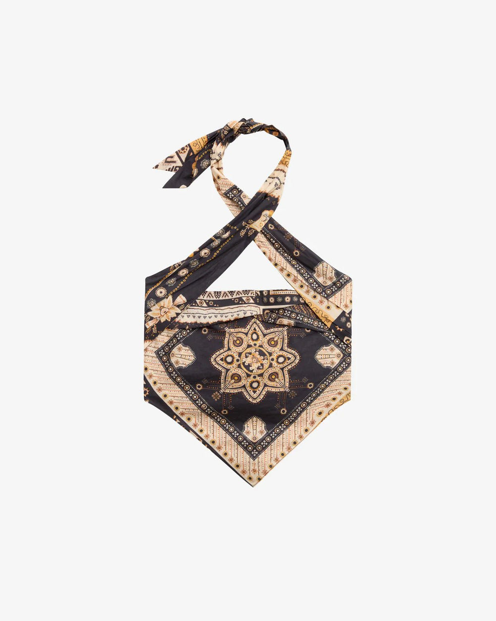 Isabel Marant - Feyza Top in Black/Ochre - Kalifornia Jean Bar