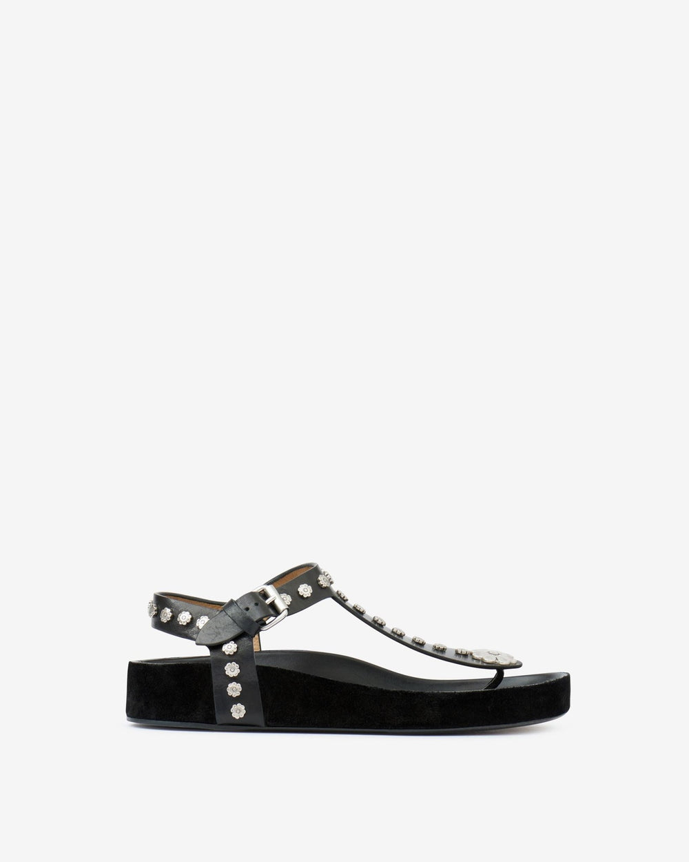 Isabel Marant - Flower Studded Enore in Black and Silver - Kalifornia Jean Bar