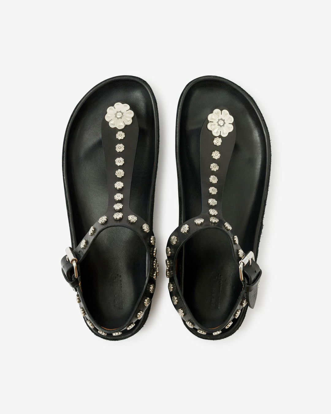 Isabel Marant - Flower Studded Enore in Black and Silver - Kalifornia Jean Bar