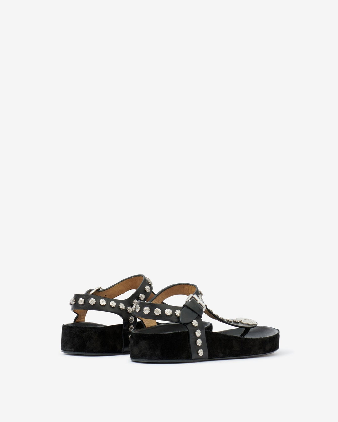 Isabel Marant - Flower Studded Enore in Black and Silver - Kalifornia Jean Bar