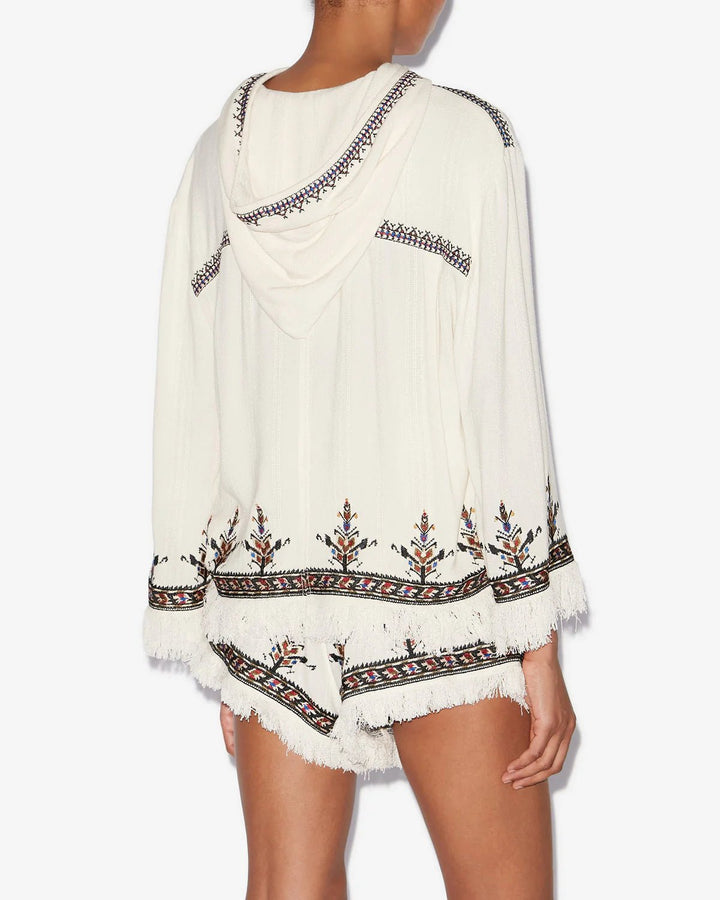 Isabel Marant - Kameya Top in Ecru - Kalifornia Jean Bar