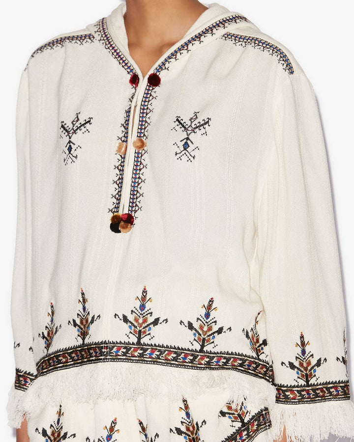 Isabel Marant - Kameya Top in Ecru - Kalifornia Jean Bar