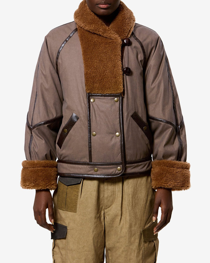 Isabel Marant - Olinka Jacket in Brown - Kalifornia Jean Bar
