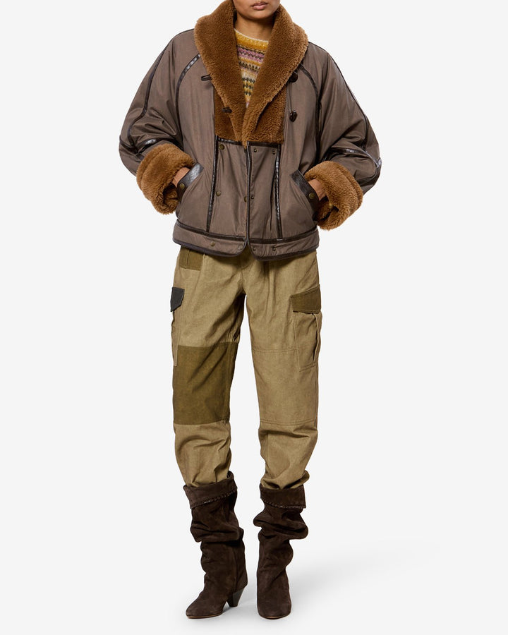 Isabel Marant - Olinka Jacket in Brown - Kalifornia Jean Bar