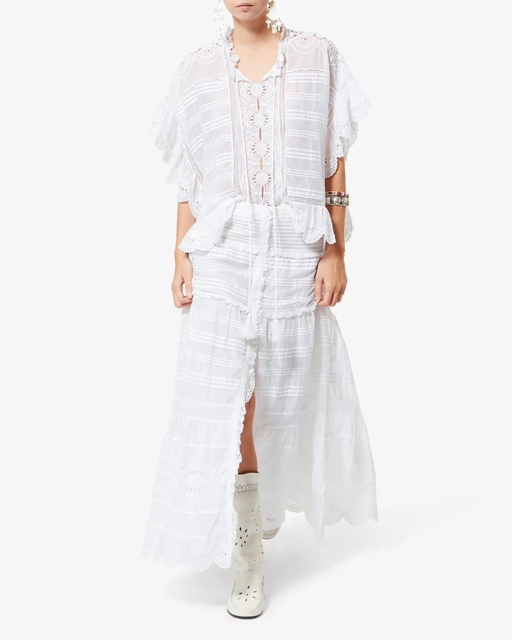 Isabel Marant - Payton Top White - Kalifornia Jean Bar