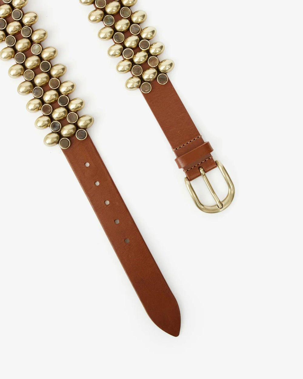 Isabel Marant - Varana Leather Belt in Khaki - Kalifornia Jean Bar