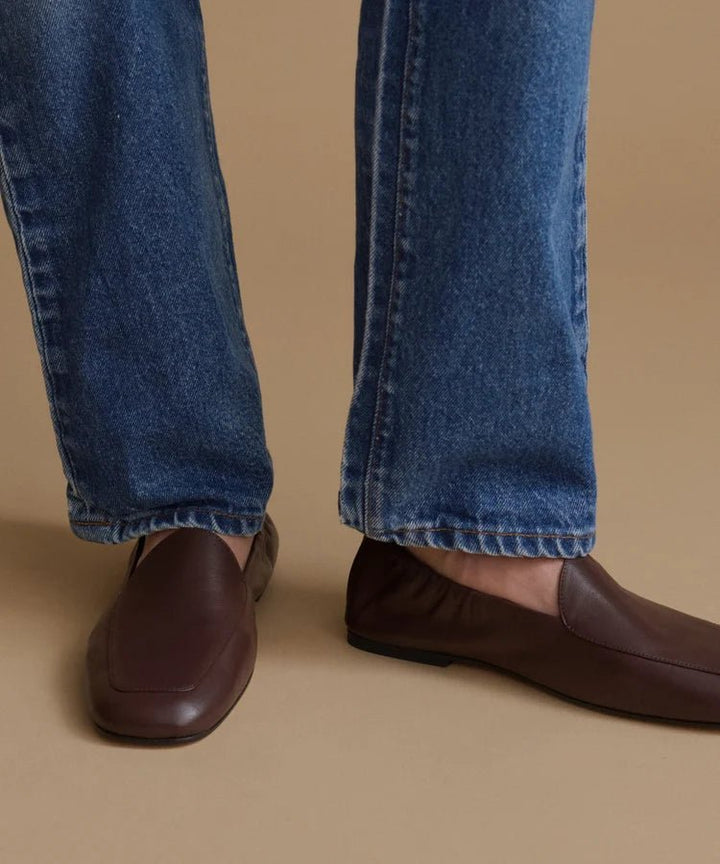 Jenni Kayne - Leather Vale Loafer Chocolate - Kalifornia Jean Bar