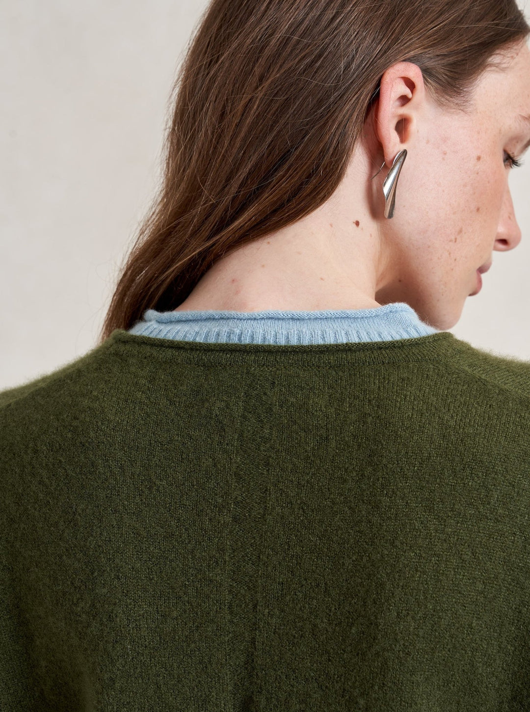 La Ligne - Dominick Sweater in Olive/Sky Blue - Kalifornia Jean Bar